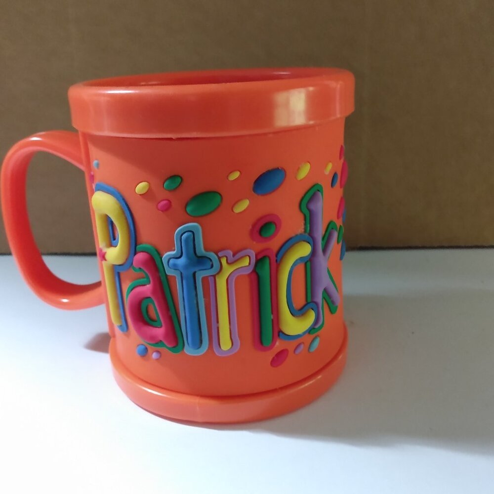 Kids Orange 10 OZ. Personalized PATRICK Mug